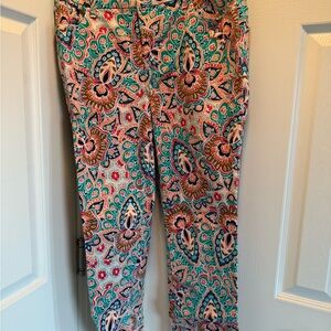 Chico's Multicolor Paisley Ankle Jeans